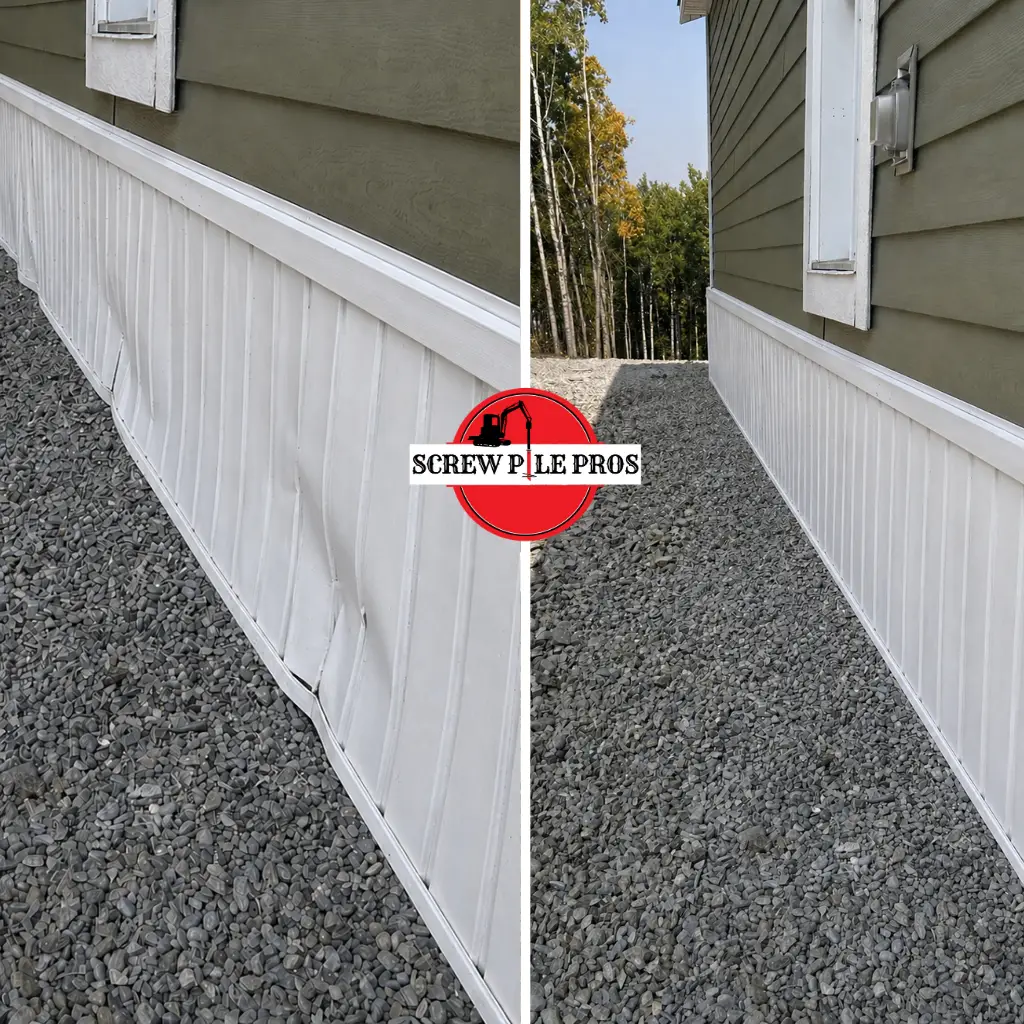 Mobile Home Levelling in Alberta